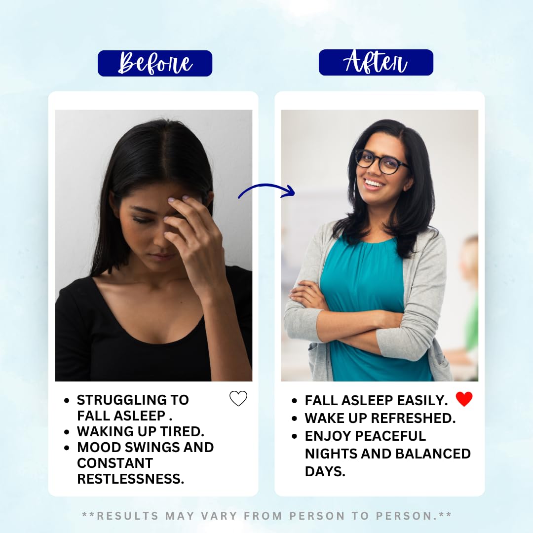 Sleep & Stress Support Tablets - With Melatonin 3mg & L-Theanine 100mg | FSSAI-Approved Non-Habit Forming Supplement for Better Sleep, Relaxation & Mood Balance | Suitable for Men & Women (1)