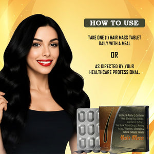 Tablets for Hair Growth & Strength | Nutraceutical Hair Supplement | Power of 34 Ingredients with Biotin, Peet Bhring Raja, Grape Seed Extract | Reduces Hair Fall, Boosts Shine, Nourishes Scalp | 30 Tablets| 100% Vegan (1)