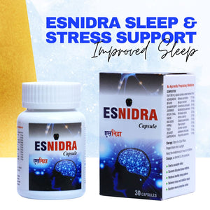 Capsules for Sleep Support & Stress Management - Ayurvedic Herbal Formula with Ashwagandha, Brahmi, Shankhpushpi & Jatamansi | Non-Habit Forming | 30 Capsules (1)