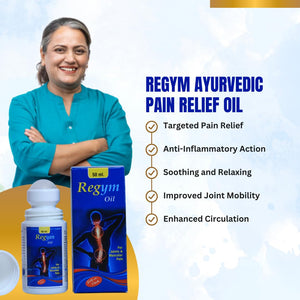 Pain Relief Oil Roll-On -(2*50ml) 100 ml | Power of 7 Powerful Ayurvedic Ingredients for Joint, Muscle, Knee & Back Pain | Fast-Absorbing, Cooling Roll-On for Shoulder & Arthritis Relief | FDA-Approved Pain Reliever (Pack of 2)