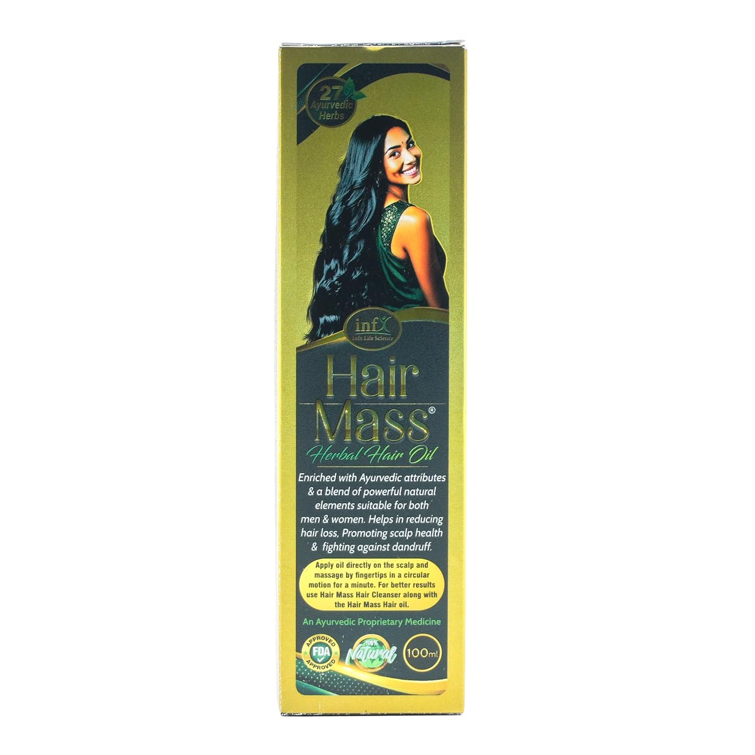 Ayurvedic Hair Oil Ideal For Men & Women | 100% Ayurvedic Medicinal Oil for Hair Strength & Shine | Power of 27 Ingredients With Bhringraj, Neem, Amla & Coconut Oil | Chemical-Free | 100 ml (1)