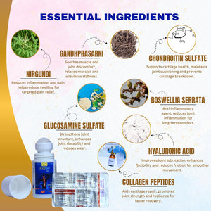 Combo Pack – Oil 100ML & Regym PJ Tablet 30 Tablets Ayurvedic, Joint & Bone Health Support | Glucosamine, Chondroitin, Boswellia-Infused Tablets & Roll-On Oil (1)