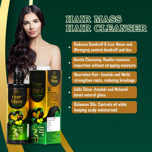 Ayurvedic Cleanser/Shampoo | Best for Dandruff & Lice Control | Power of 6 Ayurvedic Ingredients - Reetha, Neem & Bhringraj | Shampoo for Men & Women | For All Hair Types, 200 ml (1)