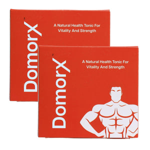 Ayurvedic Men's Supplement | Domorx Tablets | Energy, Stamina & Vitality |Safed Musali 250 mg | Shilajit 25 mg | Ashwagandha 250 mg | 30 Tablets