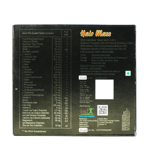 Tablets for Hair Growth & Strength | Nutraceutical Hair Supplement | Power of 34 Ingredients with Biotin, Peet Bhring Raja, Grape Seed Extract | Reduces Hair Fall, Boosts Shine, Nourishes Scalp | 30 Tablets| 100% Vegan (1)